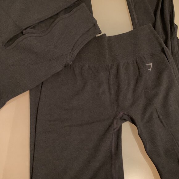 BNWT GYMSHARK 2 PCS SET Luxe Seamless Flare Leggings and Tank Top Set S LIMITED - Picture 8 of 13
